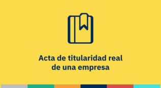 Acta titularidad real empresa