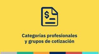 Categorías profesionales y grupos de cotización